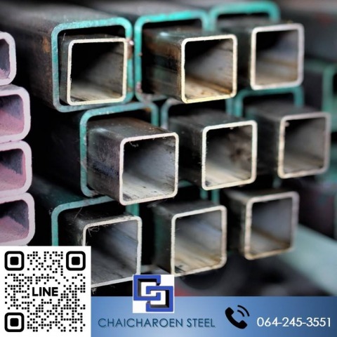 ท่อเหล็กเหลี่ยมผิวดำ